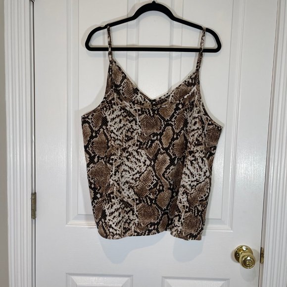 Animal Snake Skin Cami Tank Top 1X - Picture 11 of 13